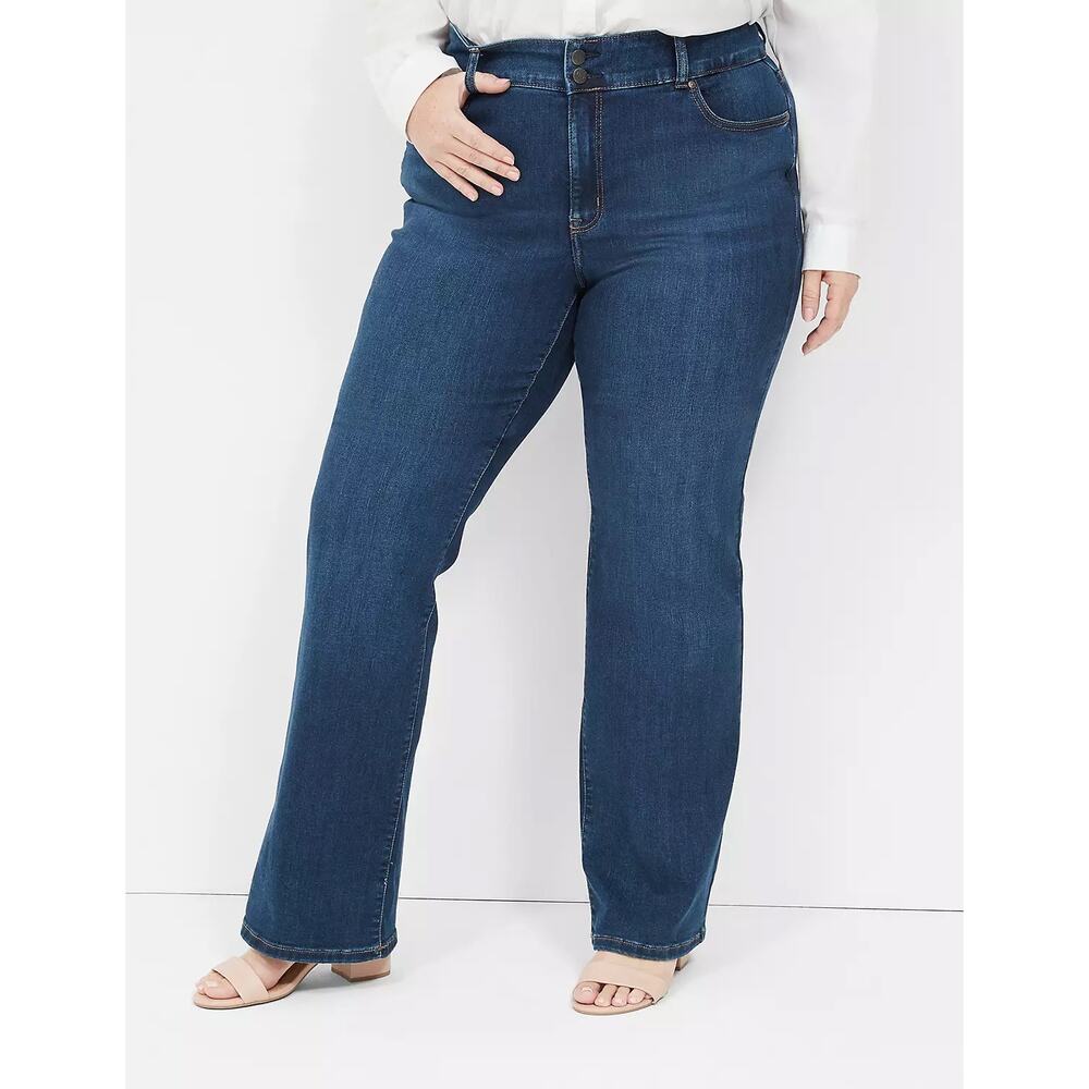 Lane Bryant Women's 22 Tighter Tummy High Rise Boot Jeans Stretch Comfort